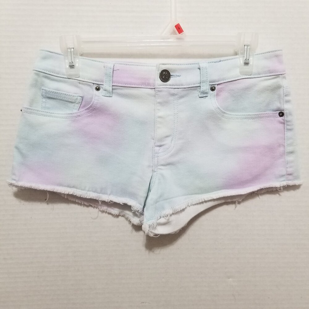 Victoria's Secret shorts 0 VS Boyfriend pastel tie dye denim jean stretch booty